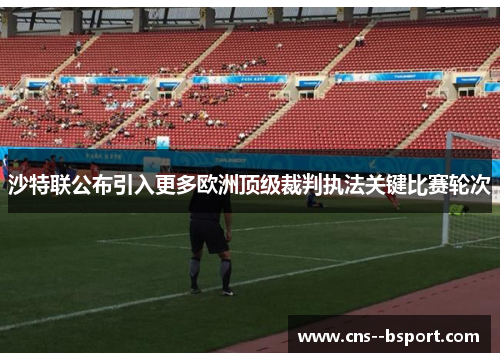 沙特联公布引入更多欧洲顶级裁判执法关键比赛轮次